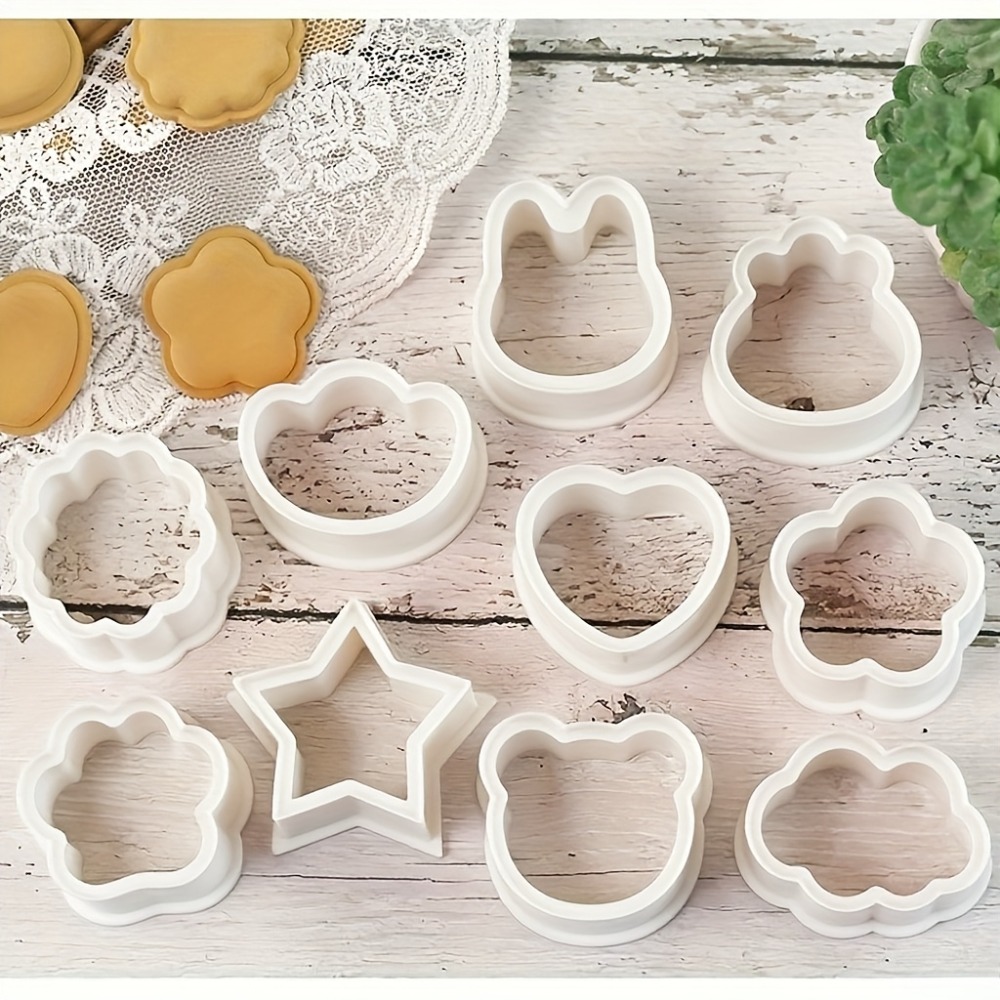 Cookies Pack - 10개 쿠키/비스킷 커터 세트, 동물, 별,