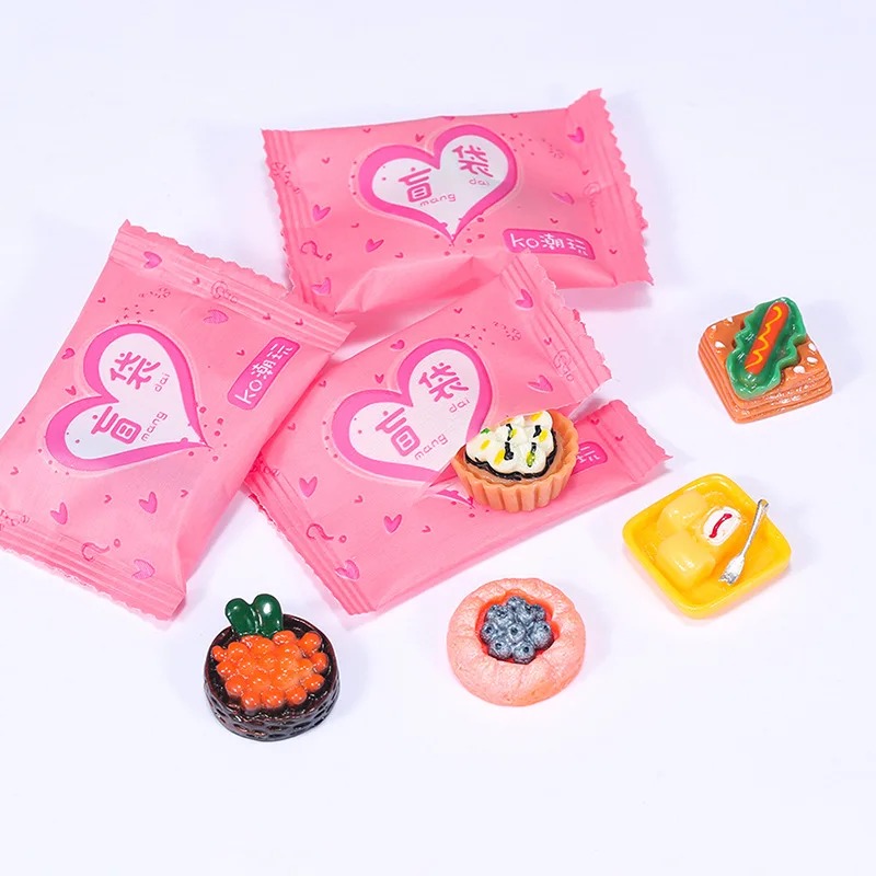 Food Snacks Drinks - 랜덤 스타일 가방 미니어처 음식 장난감