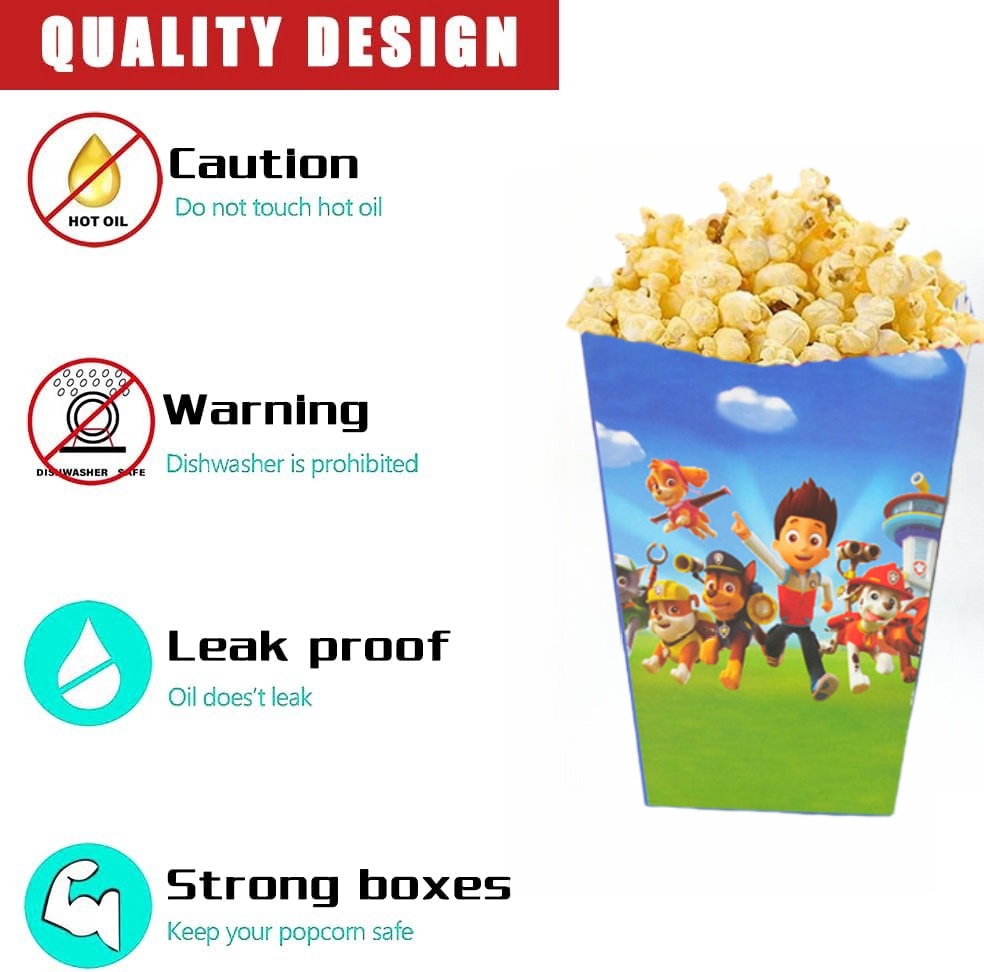 스카이 패트롤 팝콘 박스 생일 파티 장식 강아지 선물  - Popcorn 리뷰 및 가격