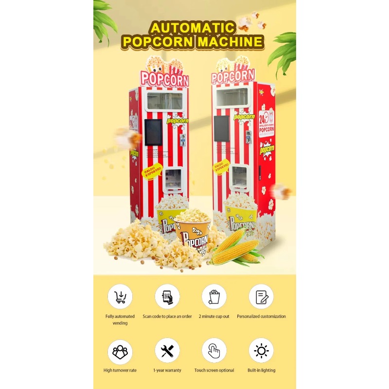 맞춤형 신형 자동 팝콘 제조기 상업용 자판기 (영화관/ - Popcorn 리뷰 및 가격