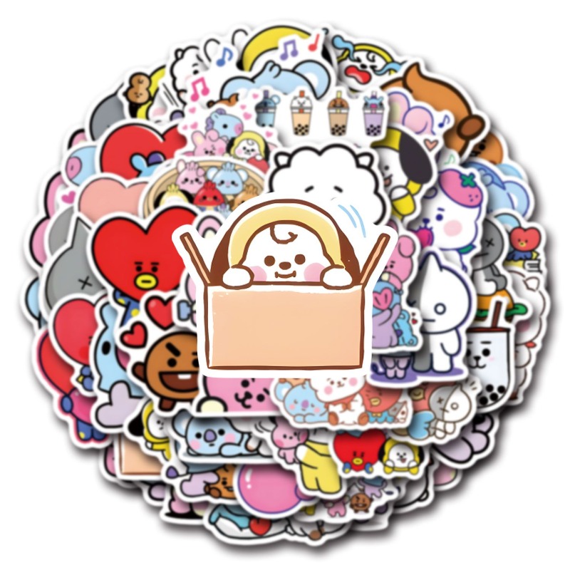 100/200PCS BT21 Chimmy Cooky k - Cookies Pack 리뷰 및 가격