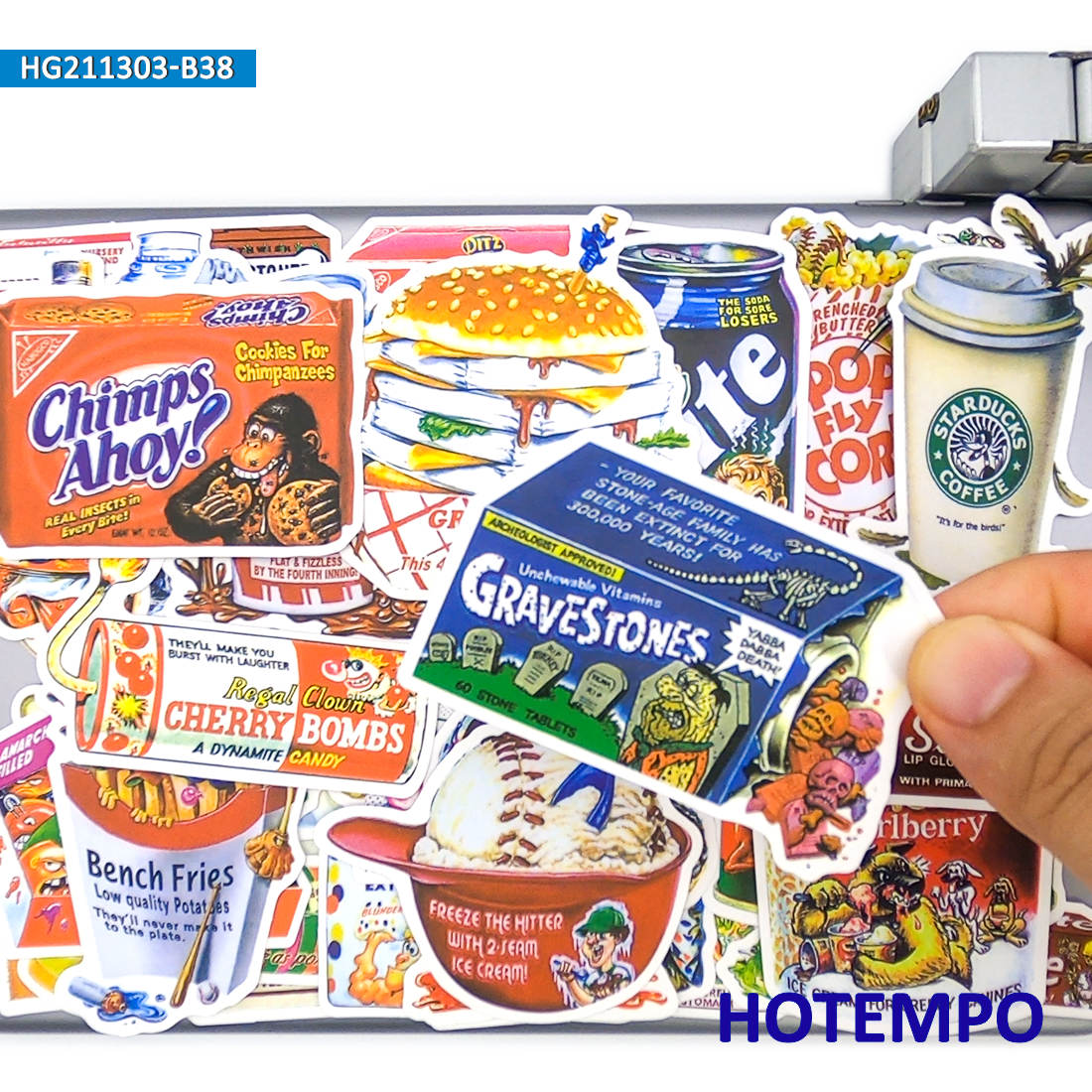 38 개, 간식 음료 음식 스푸프 외부 포장 스티커,  - Food Snacks Drinks 리뷰 및 가격