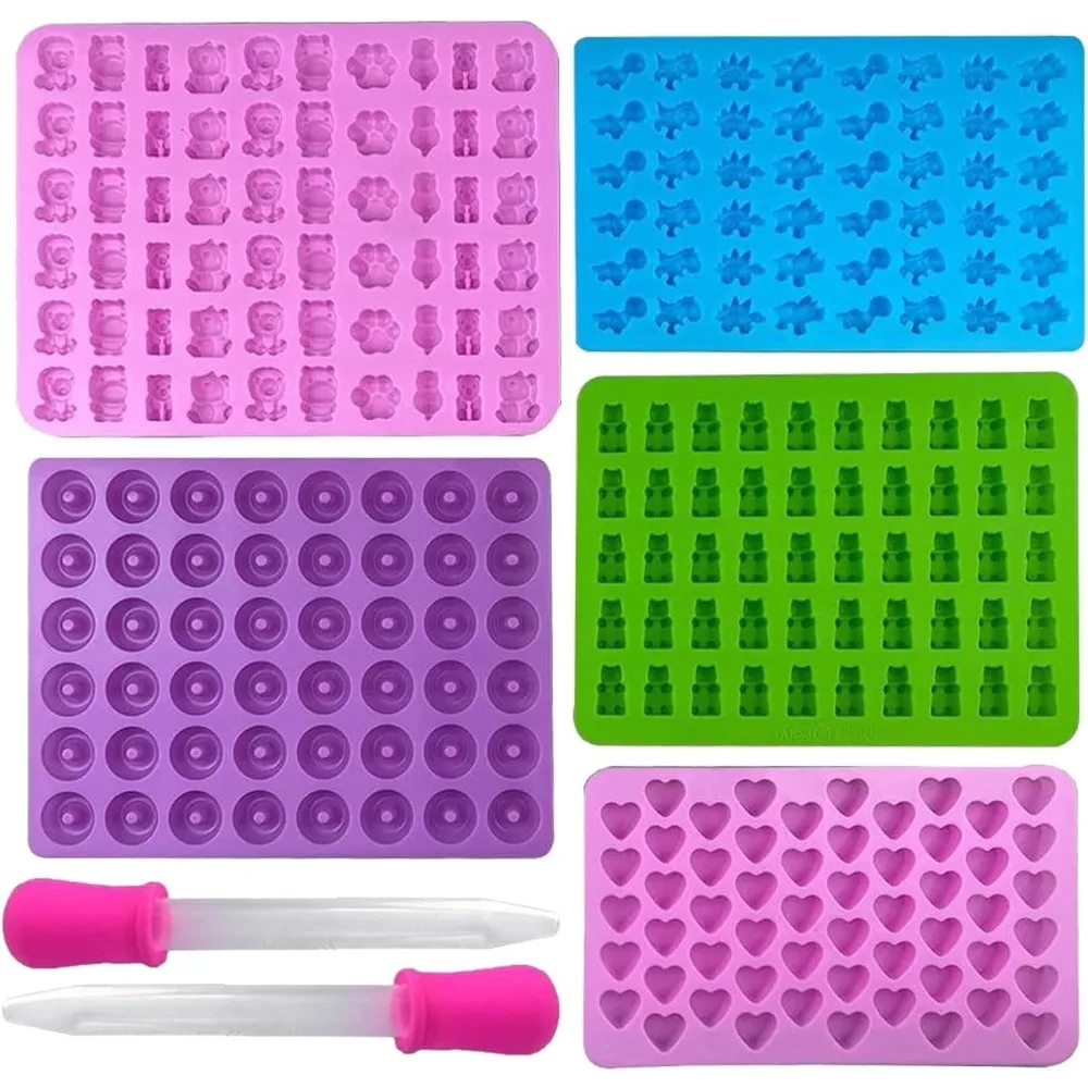 2 Dropper 세트와 5Pcs 캔디 실리콘 금형 캔 - Gummy Candy 리뷰 및 가격
